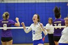 Volleyball vs Emerson  Wheaton College Women's Volleyball vs Emerson College. - Photo by Keith Nordstrom : Wheaton, Volleyball, VB2019